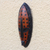 African wood mask, 'Nhyira Dots' - Spotted African Wood Mask in Orange from Ghana (image 2b) thumbail