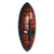African wood mask, 'Nhyira Dots' - Spotted African Wood Mask in Orange from Ghana (image 2d) thumbail
