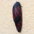 African wood mask, 'Ahoufe Stripes' - African Wood Mask with Red Stripes from Ghana (image 2b) thumbail