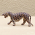 Escultura de madera - Escultura rústica de madera de Sese de gato salvaje de Ghana