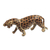Holzskulptur, 'Brüllende Katze - Rustikale Wildkatze Sese Holzskulptur aus Ghana