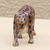 Wood sculpture, 'Roaring Cat' - Rustic Wild Cat Sese Wood Sculpture from Ghana