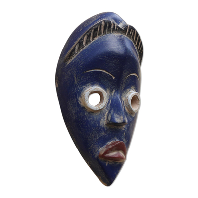Afrikanische Holzmaske - Rustikale Dan Tribe afrikanische Holzmaske aus Ghana