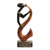 Wood sculpture, 'Horn Figure' - Rustic Music-Themed Sese Wood Sculpture from Ghana