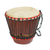 tambor de madera - Tambor de madera Tweneboa rojo y marrón de Ghana