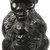 Holzskulptur - Affen-Mutter-Kind-Skulptur aus Holz aus Ghana