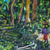 'Forestry Scene' - Signed Forest Landscape Impressionist Painting from Ghana (image 2b) thumbail