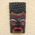 African wood mask, 'Colorful Rasta' - Rastafarian-Themed African Wood Mask from Ghana thumbail