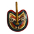 African wood mask, 'Fruit of Love' - Rainbow-Colored African Wood Mask from Ghana thumbail
