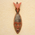 African wood mask, 'Eagle Head' - African Wood Mask with an Eagle on Top from Ghana thumbail