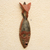African wood mask, 'Eagle Head' - African Wood Mask with an Eagle on Top from Ghana (image 2b) thumbail
