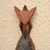 African wood mask, 'Eagle Head' - African Wood Mask with an Eagle on Top from Ghana (image 2c) thumbail
