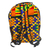 Rucksack aus Baumwolle - Baumwollrucksack mit Kente-Print, hergestellt in Ghana