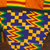 Rucksack aus Baumwolle - Baumwollrucksack mit Kente-Print, hergestellt in Ghana