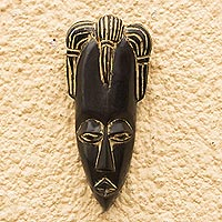African wood mask, Mponansa Face