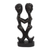 Wood sculpture, 'Biako Ye' - Hand-Carved Romantic Sese Wood Sculpture from Ghana (image 2a) thumbail