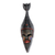 African beaded wood mask, 'Eco Elephants' - Elephant-Themed African Beaded Wood Mask from Ghana (image 2a) thumbail