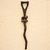 Wood walking stick, 'Strolling Lion' - Lion-Themed Wood and Aluminum Walking Stick from Ghana (image 2) thumbail