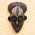 African wood mask, 'Eye of Asantewaa' - African Wood Mask Inspired by Queen Asantewaa from Ghana (image 2) thumbail
