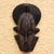 African wood mask, 'Asantewaa Face' - Queen Asantewaa-Themed African Wood Mask from Ghana thumbail