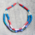 Halskette aus recycelten Glasperlen - Bunte Halskette aus recycelten Glasperlen aus Ghana