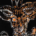 Cotton batik wall hanging, 'African Deer' - Deer Motif African Batik Wall Hanging