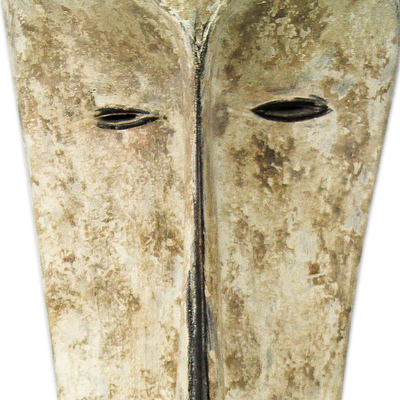 Máscara de madera africana - Máscara de madera de sésé africana hecha a mano