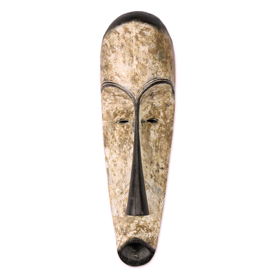 Wood mask, 'Fang Rite' - Fang Style Original Hand Carved Wood Mask