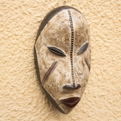 Máscara de madera - Máscara de pared de madera africana original