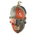 African wood mask, 'Yaka Initiation' - Colorful Wood Mask with Recycled Glass Beads (image 2c) thumbail