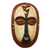 African wood mask, 'Duma' - Hand-Carved African Wood Duman Mask from Ghana thumbail