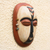 African wood mask, 'Duma' - Hand-Carved African Wood Duman Mask from Ghana (image 2b) thumbail