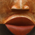 African wood mask, 'Ogoni Face' - Hand-Carved African Wood Mask with a Hat from Ghana (image 2d) thumbail