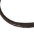 Braided leather necklace, 'Mpusia in Brown' - African Hand Crafted Braided Brown Leather Necklace (image 2b) thumbail