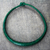 Collar de cuero trenzado - Collar de cuero trenzado en verde de Ghana