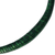 Braided leather necklace, 'Mpusia in Viridian' - Braided Leather Necklace in Viridian from Ghana (image 2c) thumbail