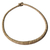 Braided leather necklace, 'Mpusia in Ecru' - Braided Leather Necklace in Ecru from Ghana thumbail