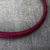 Braided leather necklace, 'Mpusia in Magenta' - Braided Leather Necklace in Magenta from Ghana (image 2b) thumbail