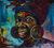 'Tease Me' - Expressionist Painting of a Woman with Earrings from Ghana thumbail