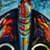 'Healing Mask with Earrings' - Signed Expressionist Painting of African Masks from Ghana (image 2b) thumbail