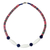 Recycled glass beaded necklace, 'Eco Colors' - Recycled Glass Beaded Necklace from Ghana