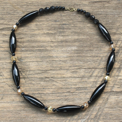 Halskette aus recycelten Glasperlen - Halskette aus recycelten Glasperlen aus Ghana