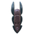 Afrikanische Holzmaske, 'Akan Ohene Kuma' – handgeschnitzte afrikanische Maske aus Ofram-Holz
