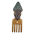 Afrikanische Holzmaske, „Gyau Atiko“ – handgeschnitzte afrikanische Ofram-Holzmaske