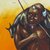 'El Cazador' - Pintura acrílica firmada del cazador africano