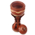 Decorative wood jar, 'Great Destiny' - African Decorative Wood Jar Home Accent