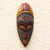 African wood mask, 'Brave King' - Ofuntum Wood Mask Brave King West Africa (image 2) thumbail