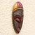African wood mask, 'Brave King' - Ofuntum Wood Mask Brave King West Africa