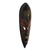African wood and brass mask, 'Nasara' - Brass and Wood African Wall Mask (image 2b) thumbail