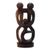 Ebony wood statuette, 'Embrace Me' - Handmade Ebony Wood Statuette from West Africa thumbail